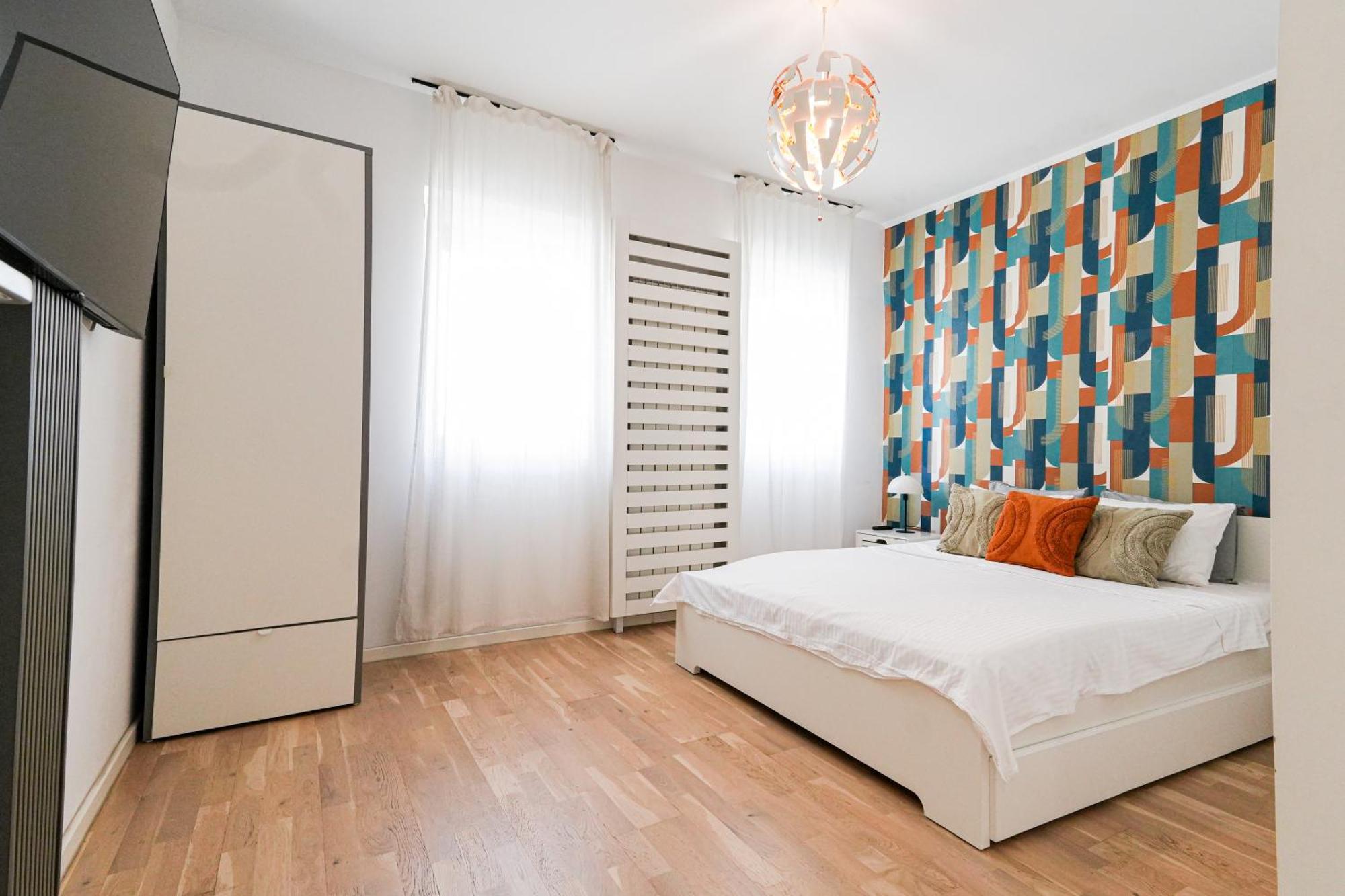 Maria - Modern Apartment With Parking And Workspace Bukarest Kültér fotó